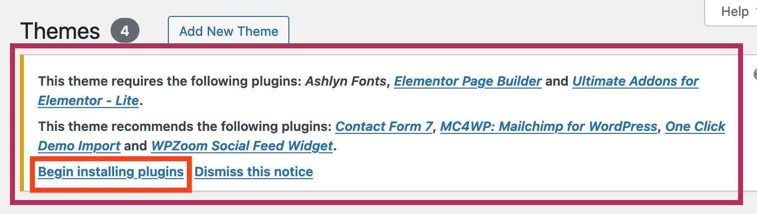 Ashlyn Theme Documentation
