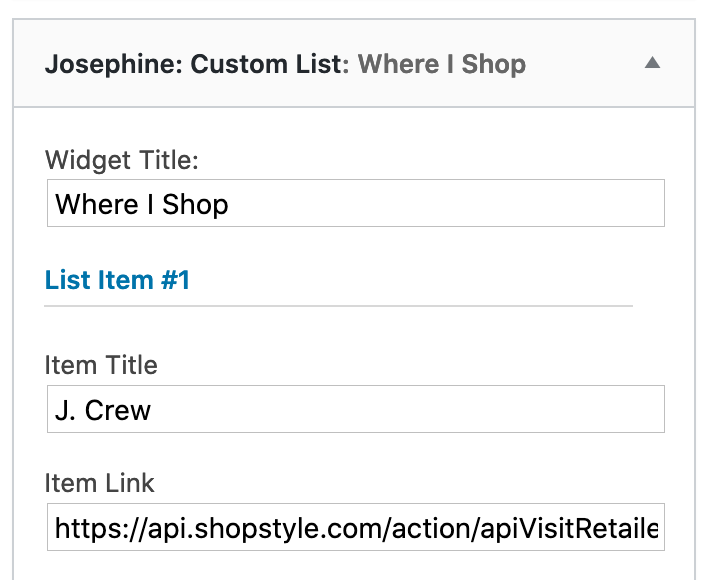 Josephine Theme Documentation